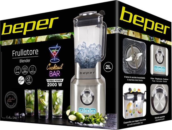 Beper P102FRU500 - Keukenblender - Smoothie Maker - Grote Inhoud Blender - 1.5L van Beper — afbeelding 2