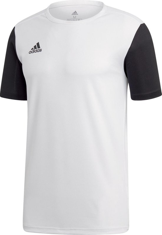 adidas Estro 19 Sport Shirt - Taille S - Homme - Blanc / Noir