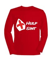 T Shirt met opdruk "Hulp Sint" maat 74/80