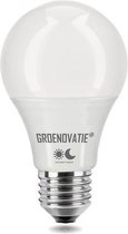 Groenovation Lampe LED E27 Raccord - 5W - 117x60 mm - Capteur crépuscule - Blanc Chaud
