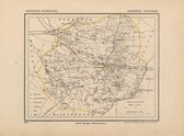 Historische kaart, plattegrond van gemeente Lonneker in Overijssel uit 1867 door Kuyper van Kaartcadeau.com