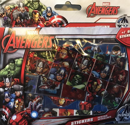 Marvel Avengers sticker box