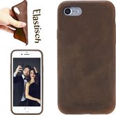 Bouletta - iPhone 7/8/SE (2020) leder BackCover hoesje - Antic Coffee