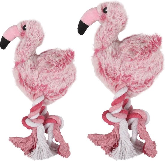 Flamingo Hondenspeelgoed Flamingo - Roze - 7 x 11.5 x 25 cm | bol.com