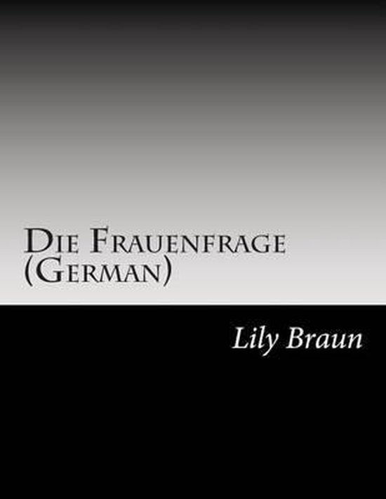 Omslag van Die Frauenfrage (German)