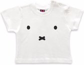 Wit baby t-shirt met Nijntje snoet 62 (2-4 mnd)