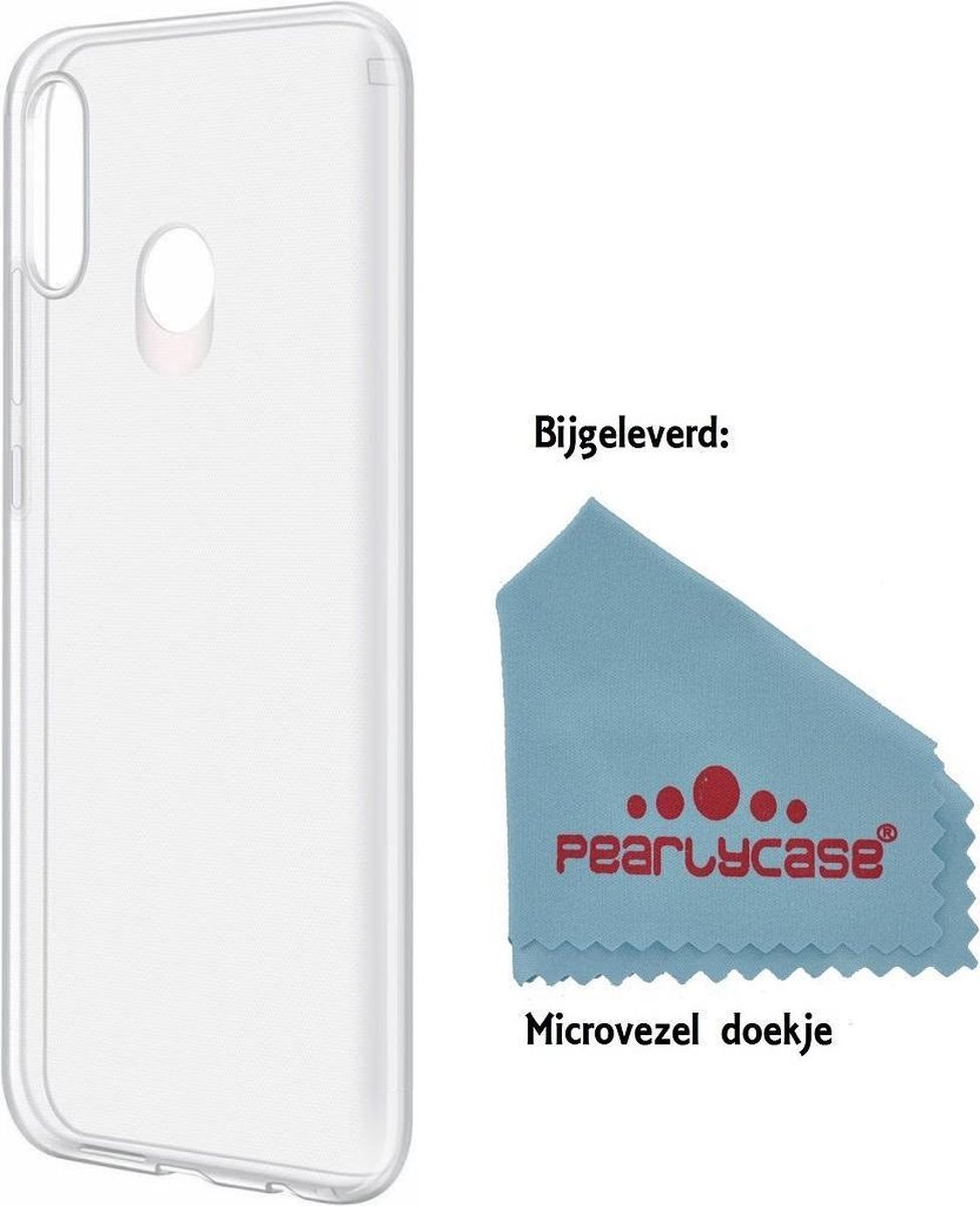 Pearlycase® Transparant Ultra Slim TPU Case Hoesje Geschikt voor Huawei P20 Lite
