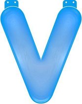 Gonflable lettre V bleu