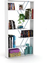 Tars Boekenkast (Wit-Blauw)