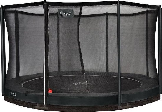 Trampoline Etan Inground Premium Gold Combi set Ø427 cm - inc. Veiligheidsnet - Grijs - Rond