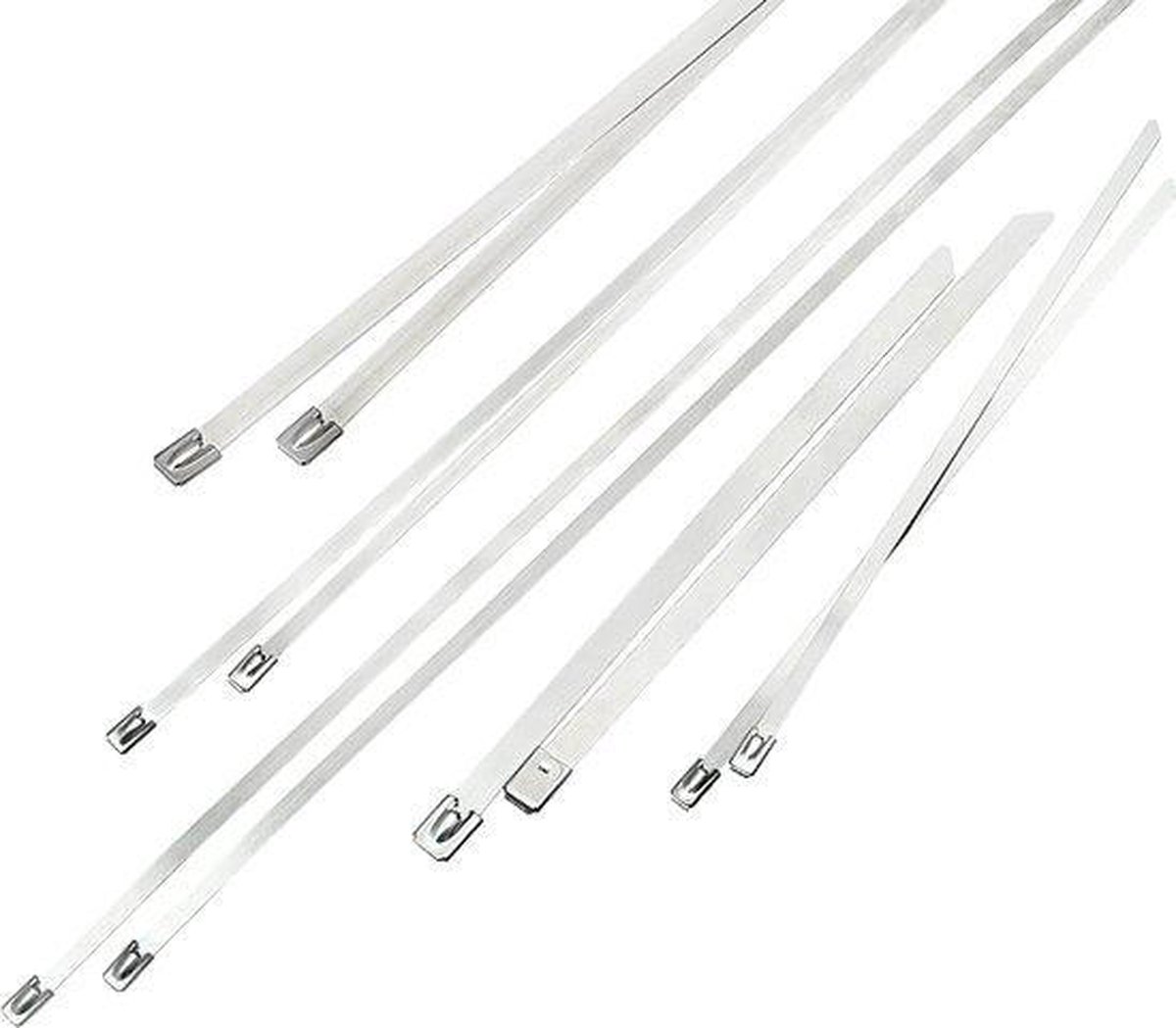 Metalen RVS Tie Wrap - 4,6 x 1000 mm - 100 stuks