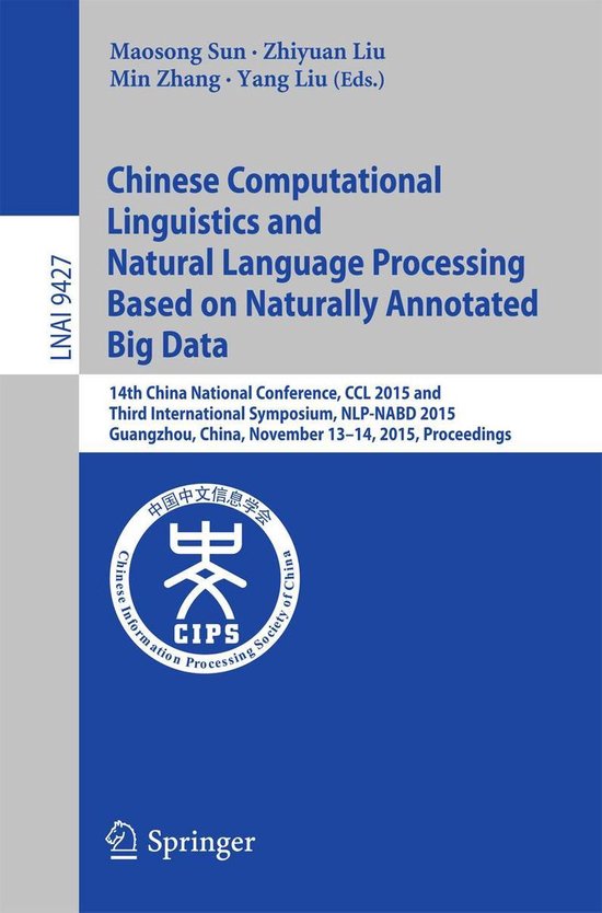 Lecture Notes in Computer Science 9427 - Chinese Computational ...