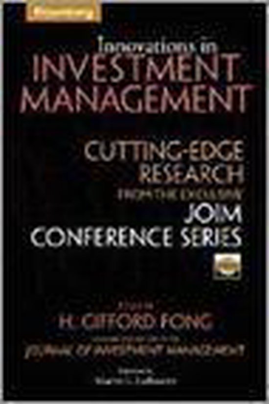 Innovations In Investment Management, H. Gifford Fong 9781576603024