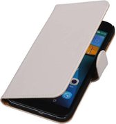 Bookstyle Wallet Case Hoesjes Geschikt voor Huawei Ascend G7 Wit