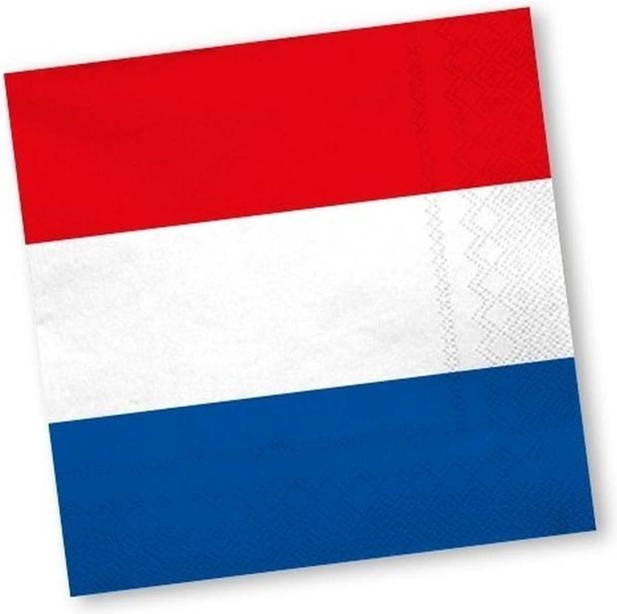 Holland rood wit blauw servetten 40 stuks - Holland/ Koningsdag thema versiering - Merkloos