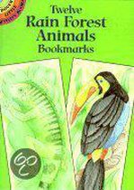 Twelve Rain Forest Animals Bookmarks