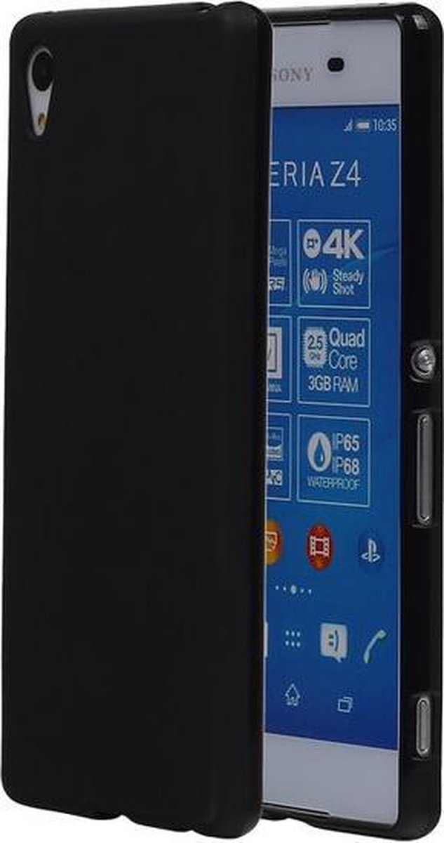 Sony Xperia Z4 TPU Hoesje Zwart