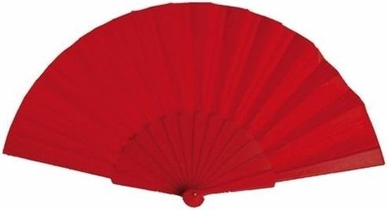 Spaanse Handwaaier rood 23 cm