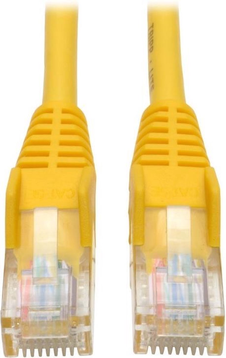 Tripp Lite N001-025-YW netwerkkabel 7,62 m Cat5e U/UTP (UTP) Geel