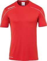 Uhlsport Stream 22 Teamshirt Heren Sportshirt - Maat XL  - Mannen - rood/wit