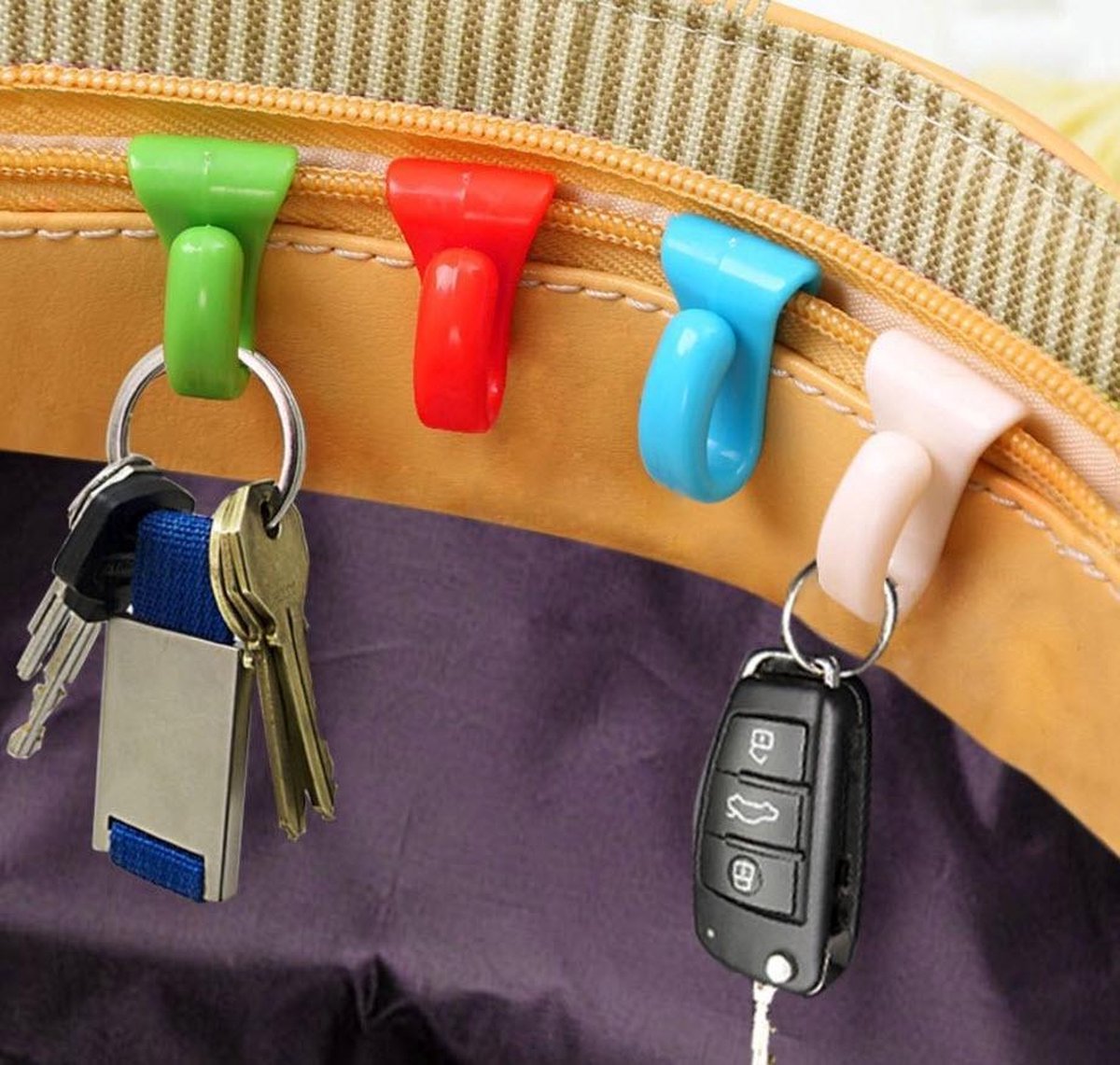 SlimKy Sleutel Clips - Nooit meer uw sleutels kwijt in uw tas -  Sleutelhouder - 3... | bol.com