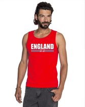 Rood Engeland supporter singlet shirt/ tanktop heren XXL