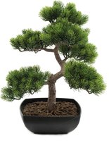 Europalms Bonsai kunstplant in pot - Pine - boompje - 50 cm - kunstplanten