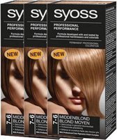 Syoss Colors Cream 7-6 Middel Blond Voordeelverpakking - 3 stuks