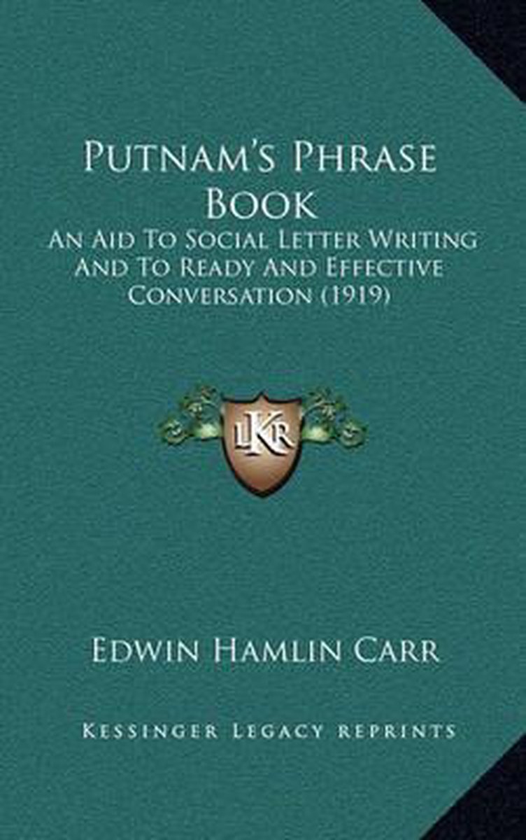 Putnam's Phrase Book van Edwin Hamlin Carr