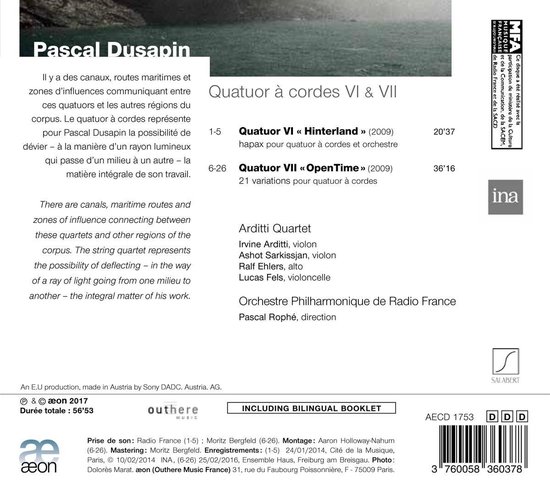 Dusapin Quatuor Vi Hinterland Quatuor Vii Opentime Pascal Roph dusapin-quatuor-vi-hinterland-quatuor-vii-opentime-pascal-roph