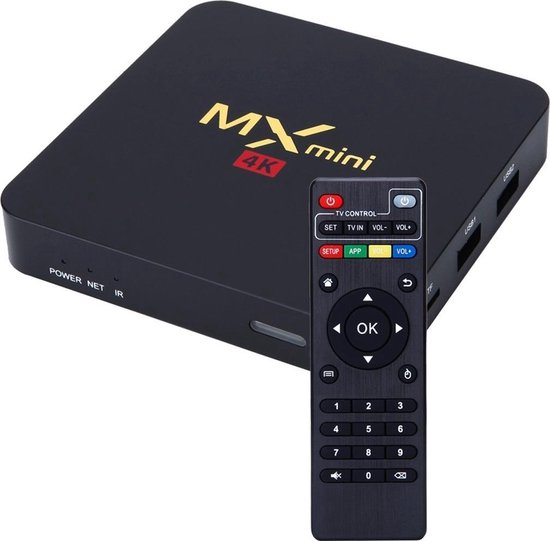 MX-mini Smart TV Box avec télécommande, Android 5.1 Amlogic S905 Quad Core  64 bits