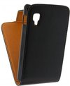 Xccess Leather Flip Case LG Optimus L4 II E440 Black