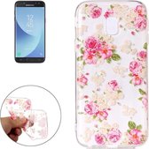 Samsung Galaxy J5 (2017) - hoes, cover, case - TPU - Transparant - Bloemen