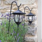 Tuinlantaarns hangend op prikker - set van 2 stuks