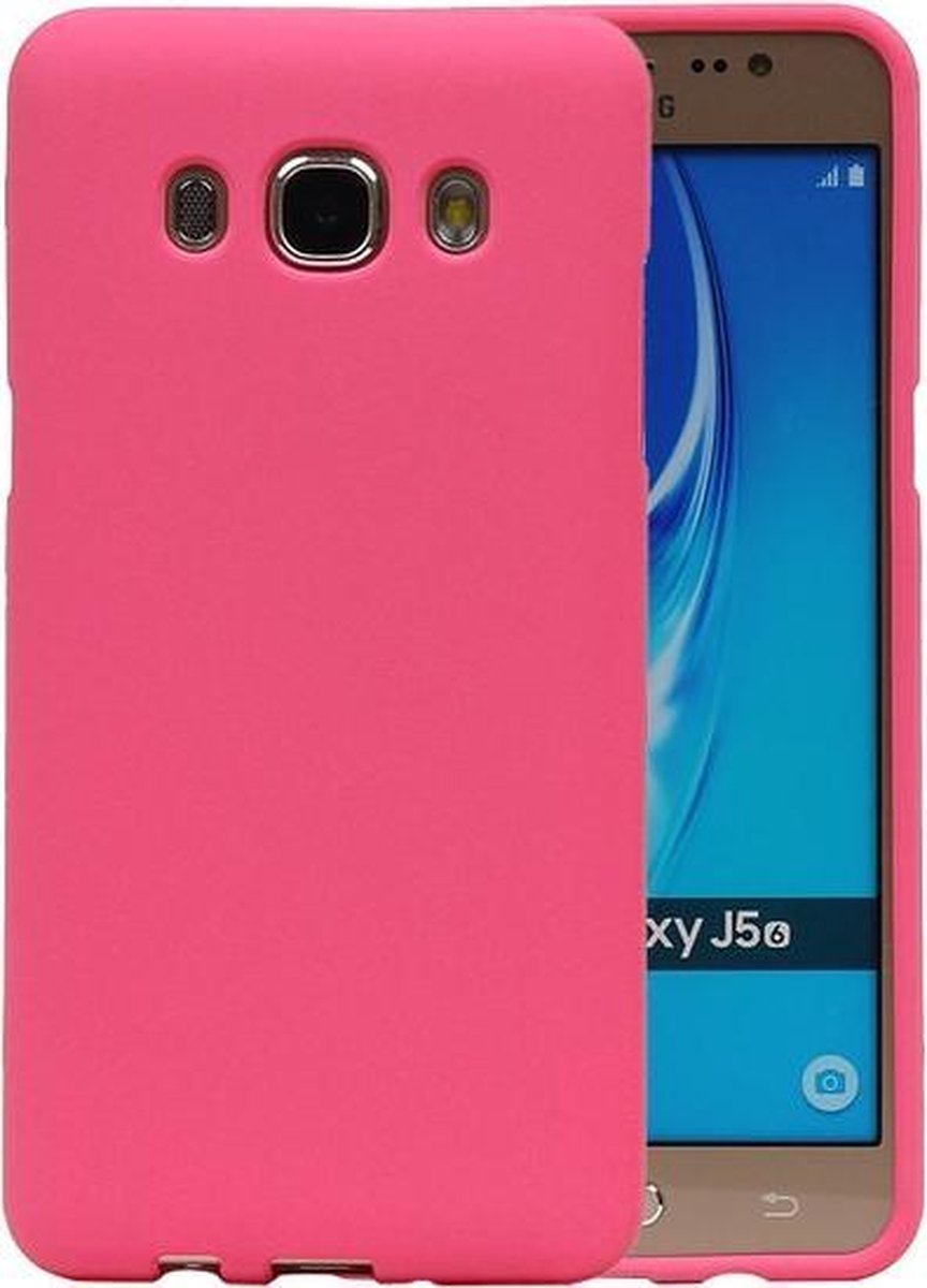 Roze Zand TPU back case cover hoesje voor Samsung Galaxy J5 2016