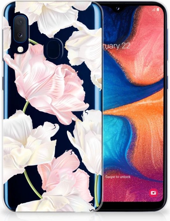 Tenphone Etui Coque pour Samsung Galaxy A20e Coque Téléphone Belles Fleurs