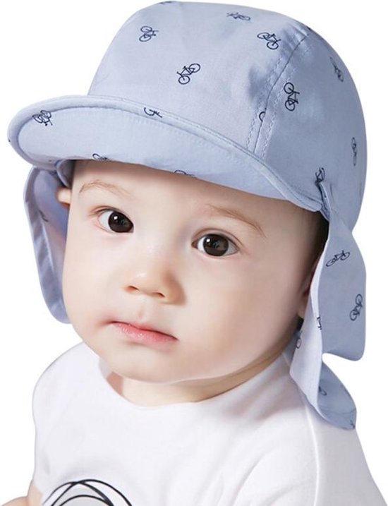 Baby Zonnepetje Fietsjes – Baby Cap – Blauw | bol.com