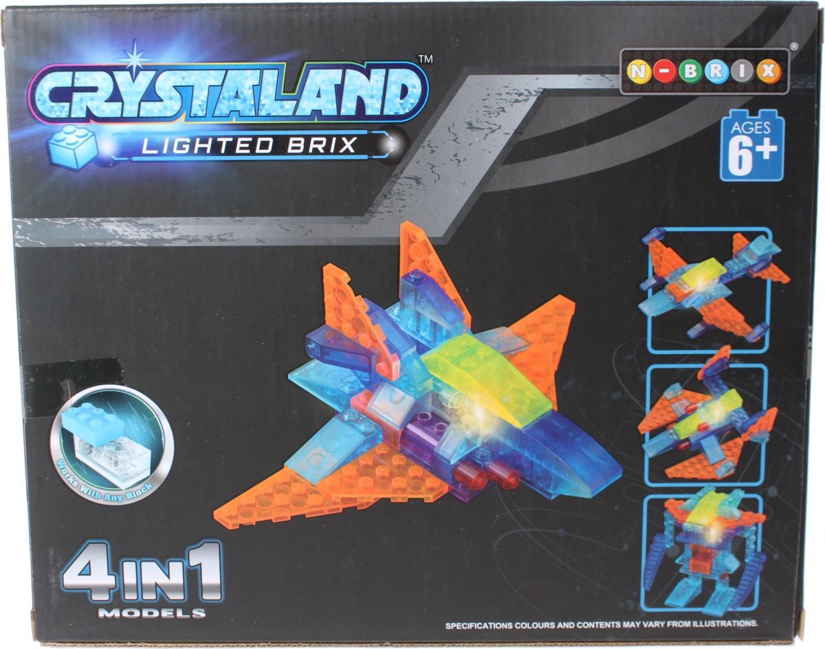 Johntoy Bouwpakket Crystaland 61-delig 99015