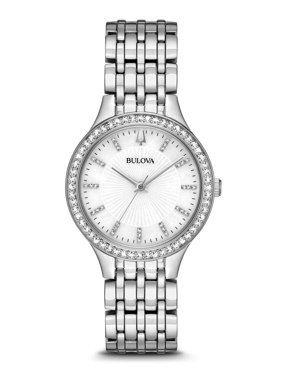 Bulova 96X146 Horloge - Staal - Zilverkleurig - Ø 32 mm