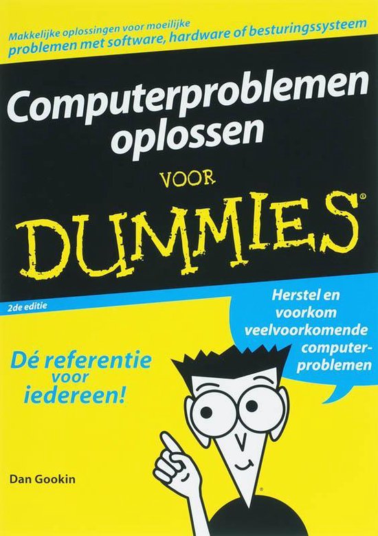 Cover van het boek 'Computerproblemen oplossen voor Dummies' van Dan Gookin