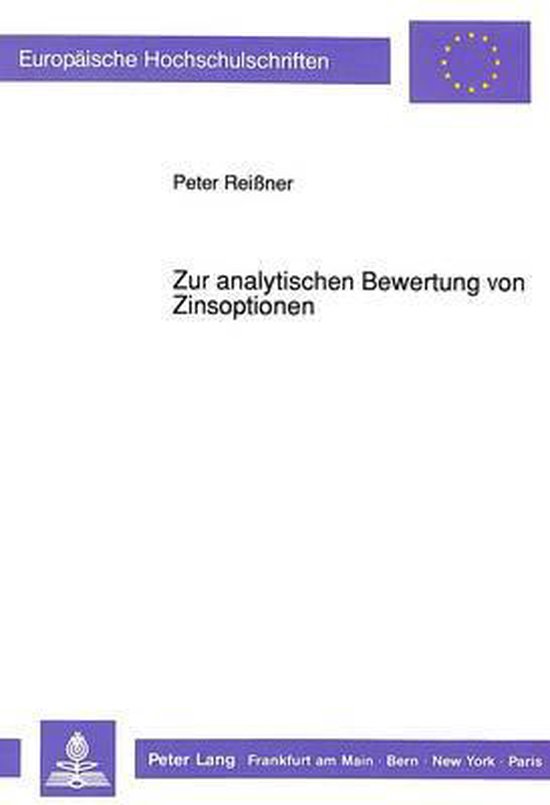 Zur Analytischen Bewertung Von Zinsoptionen - cover