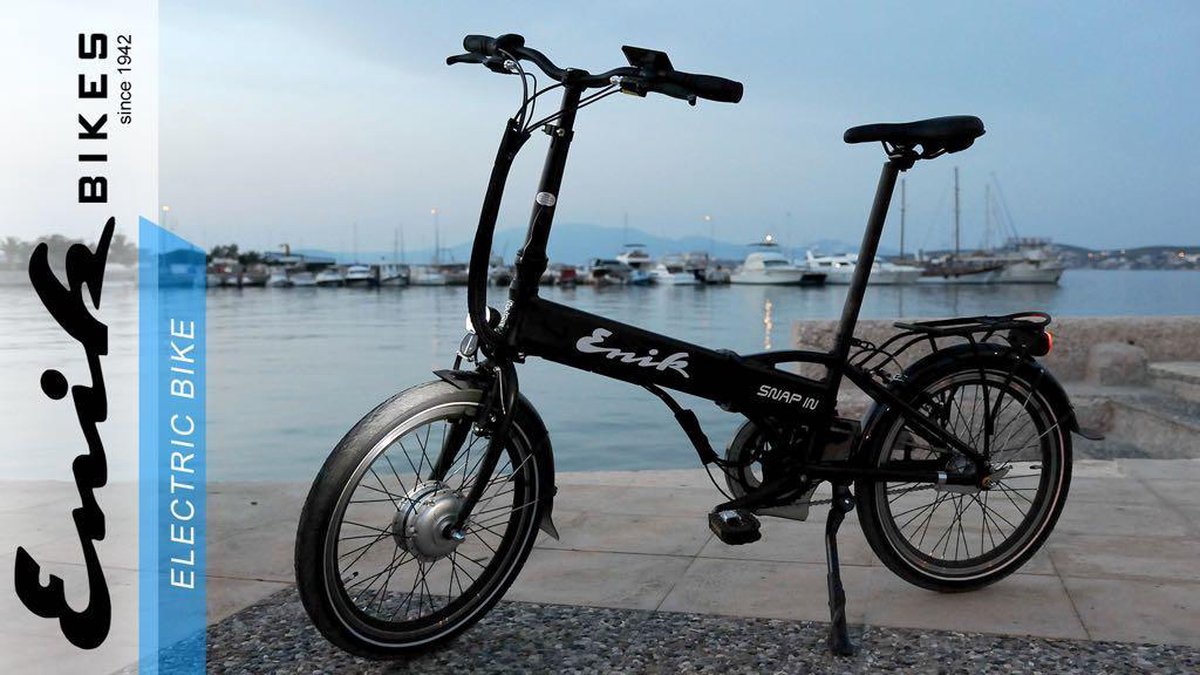 verwijderen Moderniseren Philadelphia Enik-Bikes Snap-in Zwart Electrische vouwfiets | bol.com