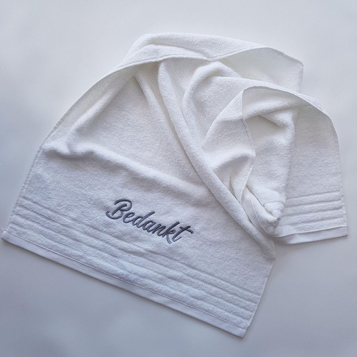 Badhanddoek met Bedankt - 50 x 100 cm