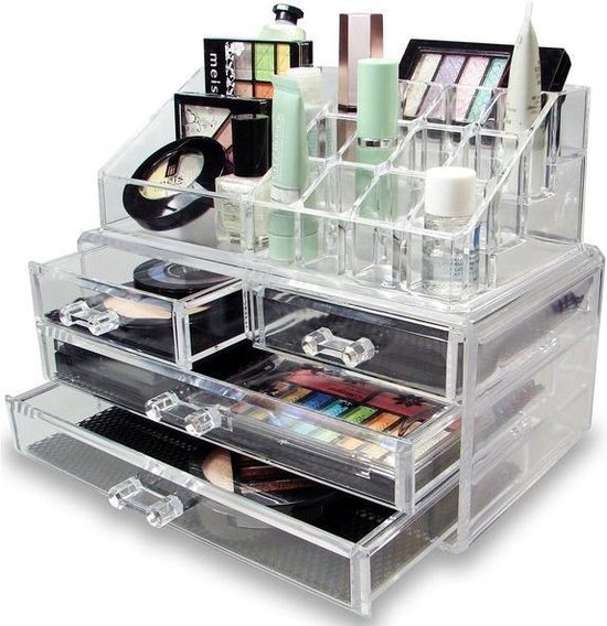 Deluxa Make-Up Organizer - Transparant - Acryl | bol.com