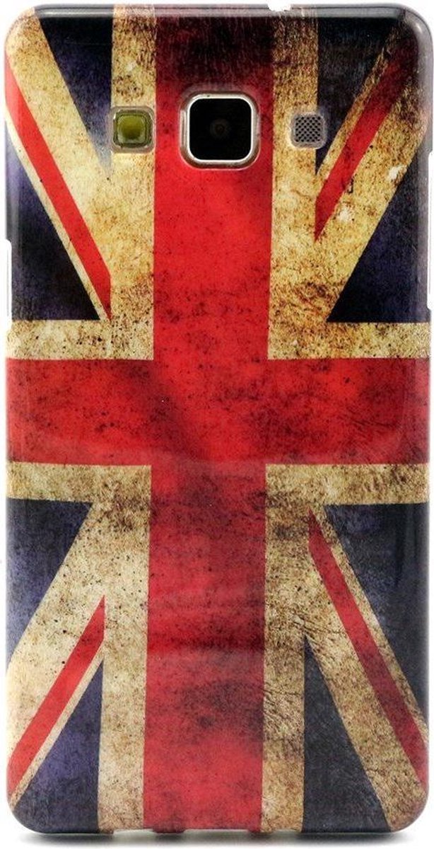 Shop4 - Samsung Galaxy A5 Hoesje - Zachte Back Case Vintage Britse Vlag