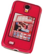 Samsung Galaxy S4 - Fotokader Hardcase Cover Rood - Back Cover Case Bumper Hoes