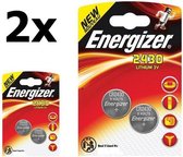 4 Stuks (2 Blister a 2st) Energizer CR2430 3v lithium knoopcelbatterij