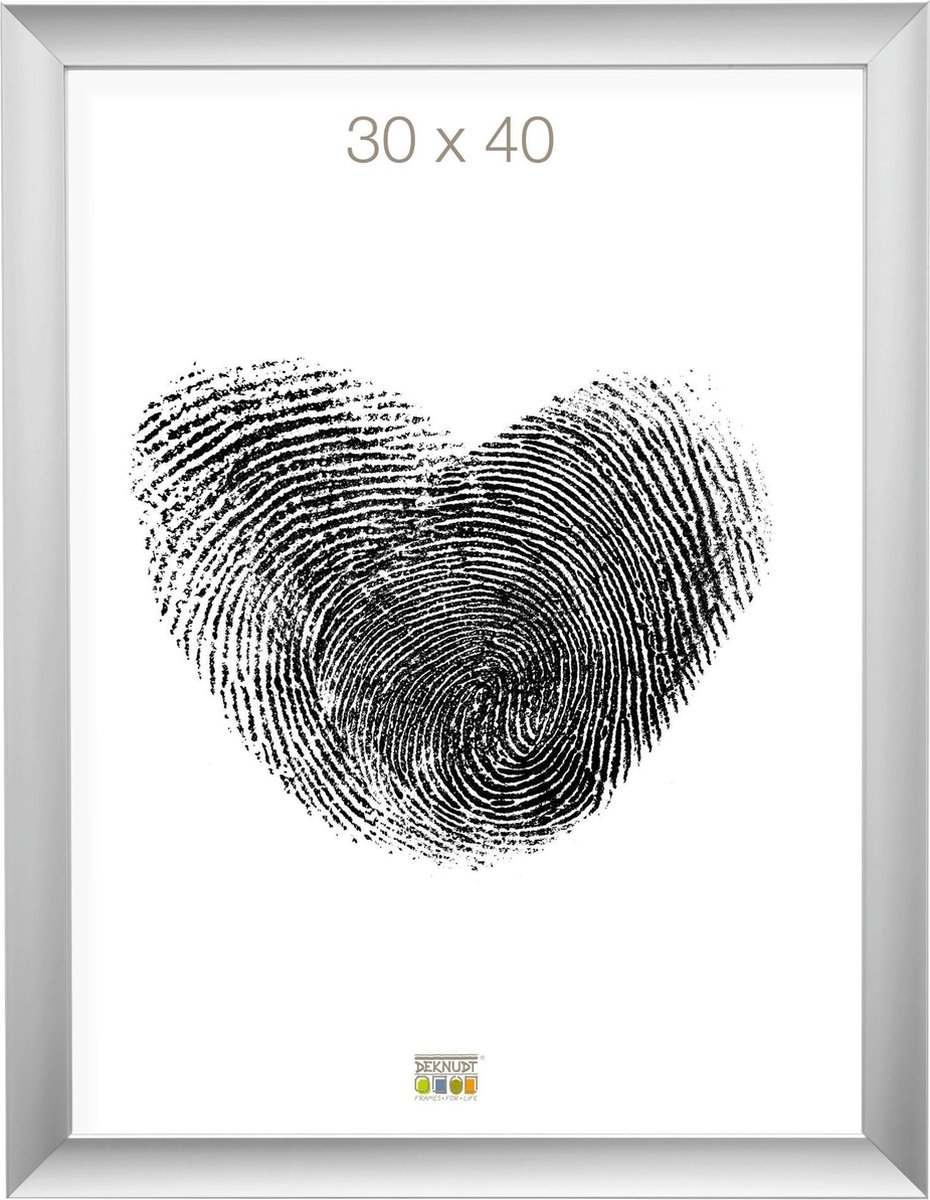 Deknudt Frames Fotolijst - Zilver - S021D1 - Voor foto: 30x40 cm