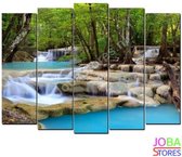 Diamond Painting "JobaStores®" Waterfall 5 trappes - complet - 75x40cm
