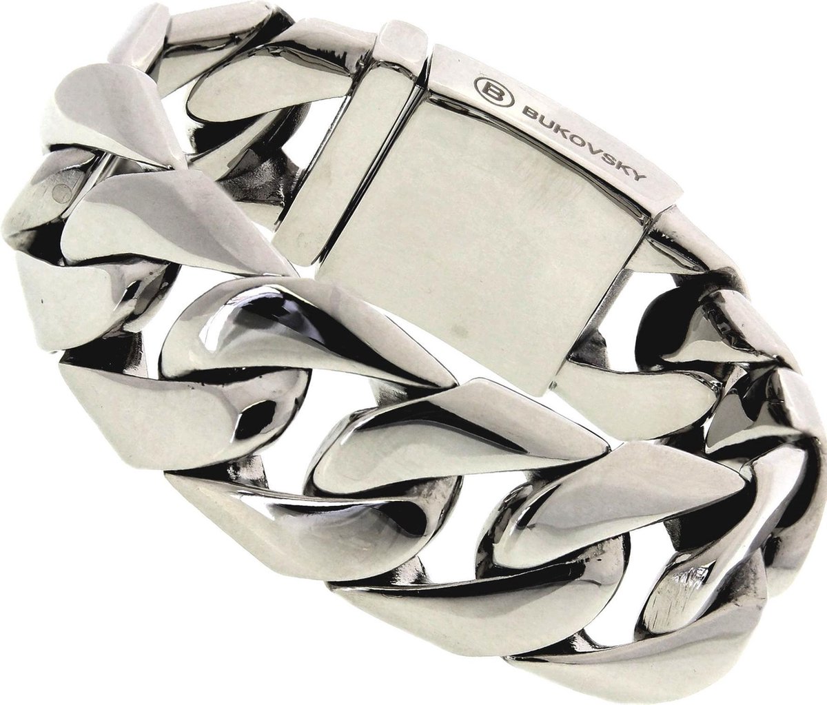 marketing versieren Indrukwekkend Bukovsky - Stalen Armband - "Force" - 23 cm - Zilverkleur - Gourmette  Schakels -... | bol.com